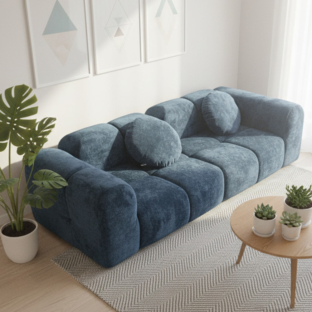 Modern Velvet Sectional Sofa for Living Room