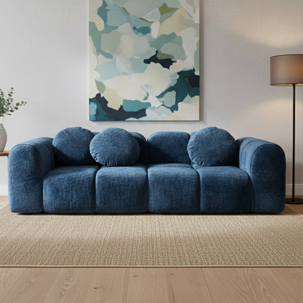 Modern Velvet Sectional Sofa for Living Room