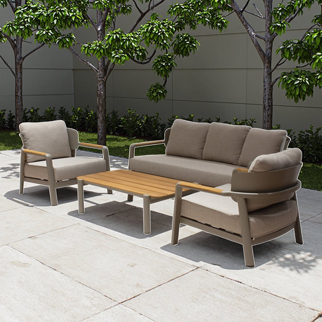 Luxury Outdoor Teak Patio Sofa Set