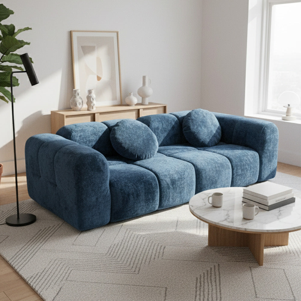 Modern Velvet Sectional Sofa for Living Room