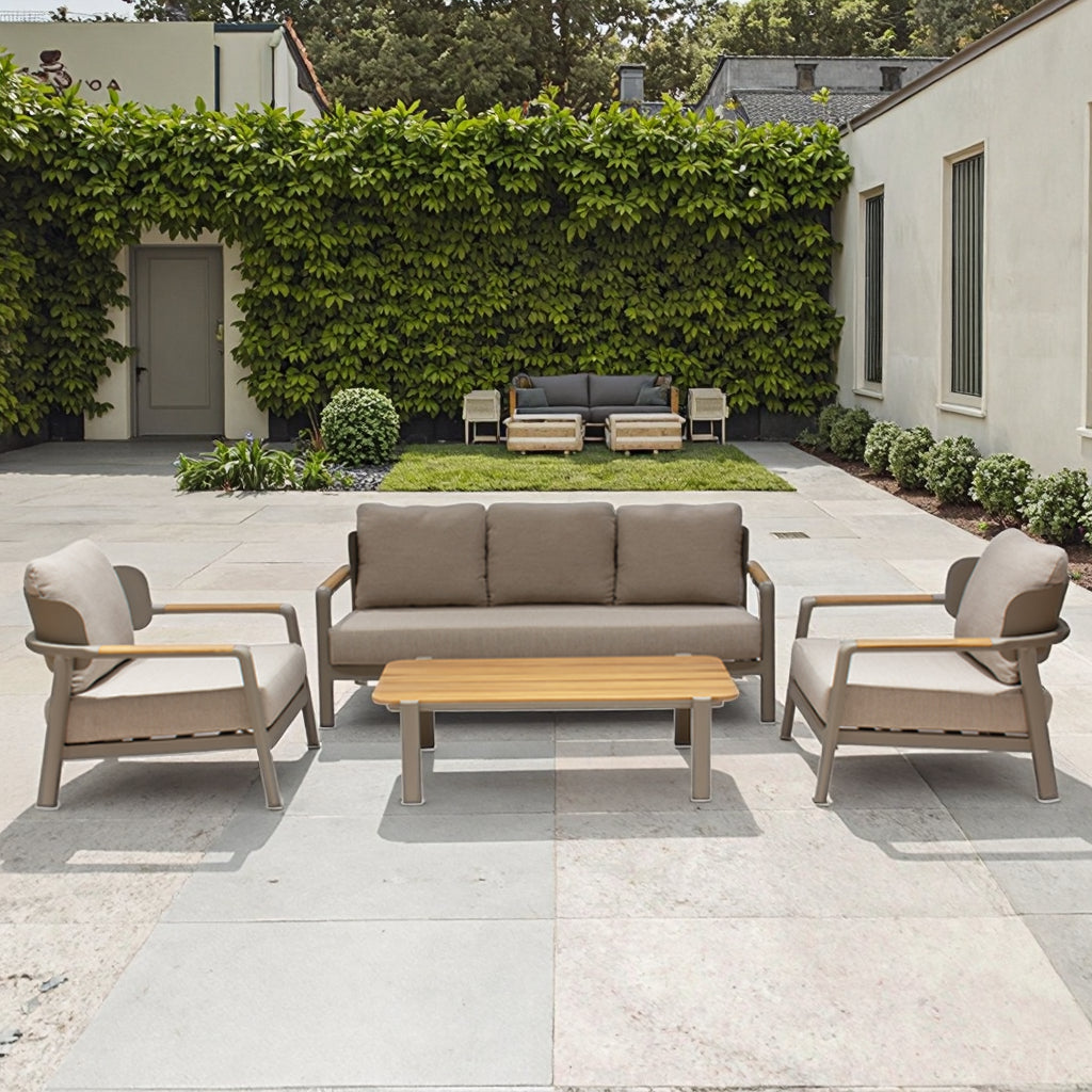 Luxury Outdoor Teak Patio Sofa Set