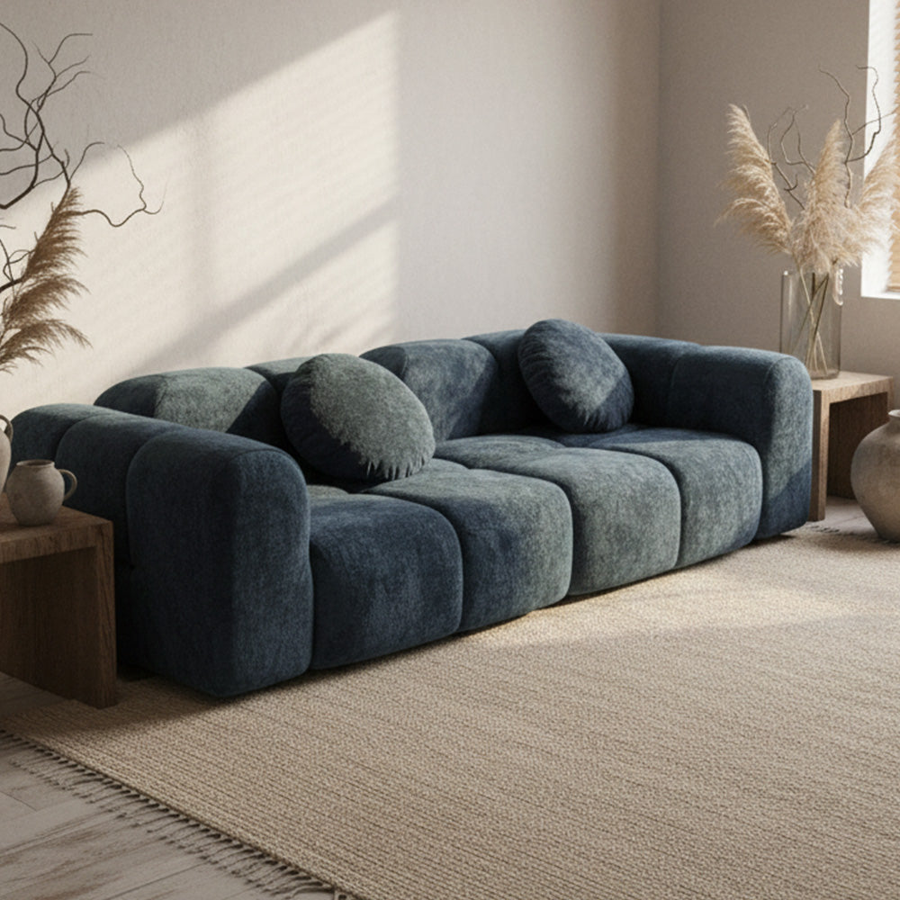 Modern Velvet Sectional Sofa for Living Room