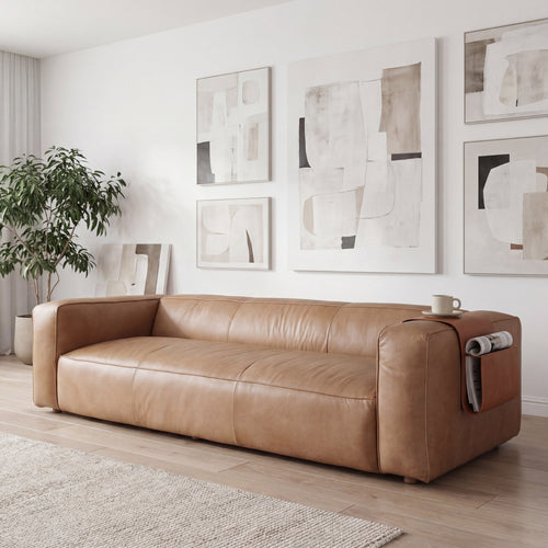 Modern L-Shaped 4-Seater Sofa for Living Room
